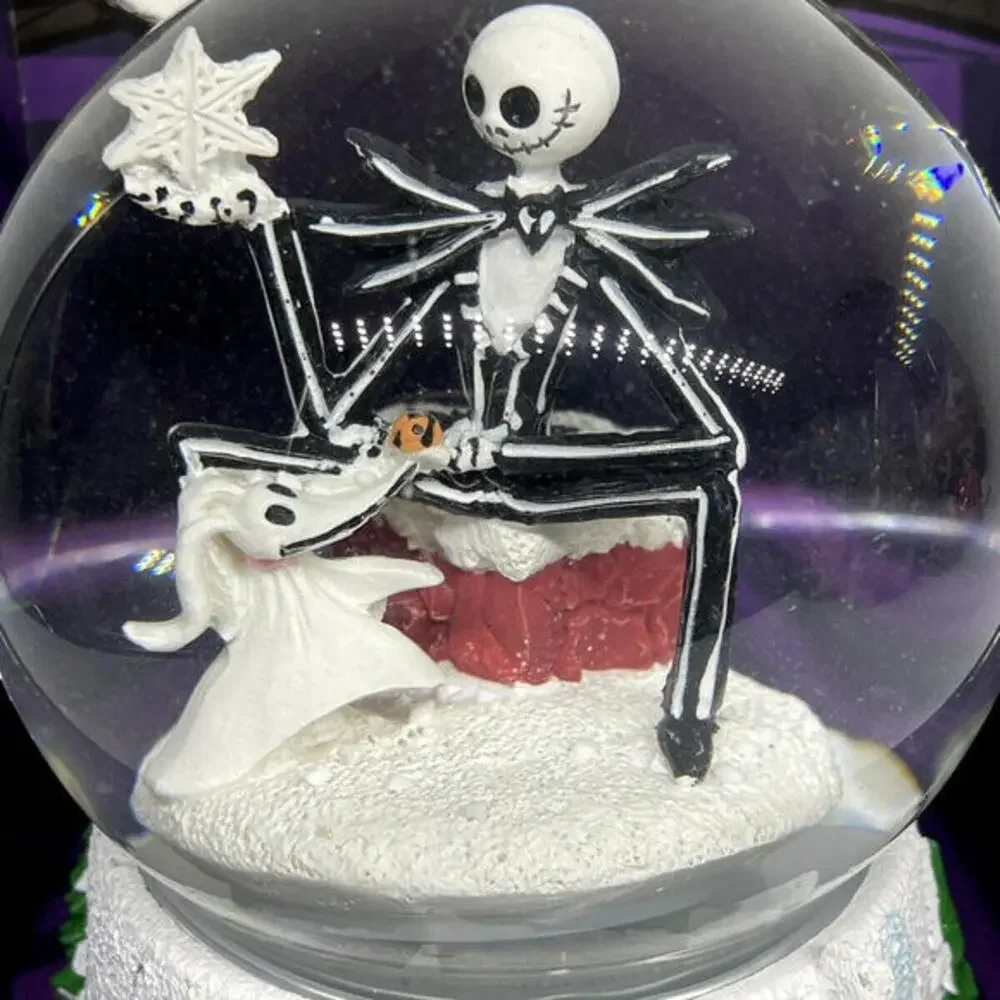 Disney Nightmare Before Christmas Jack Zero Musical Snow Globe 6